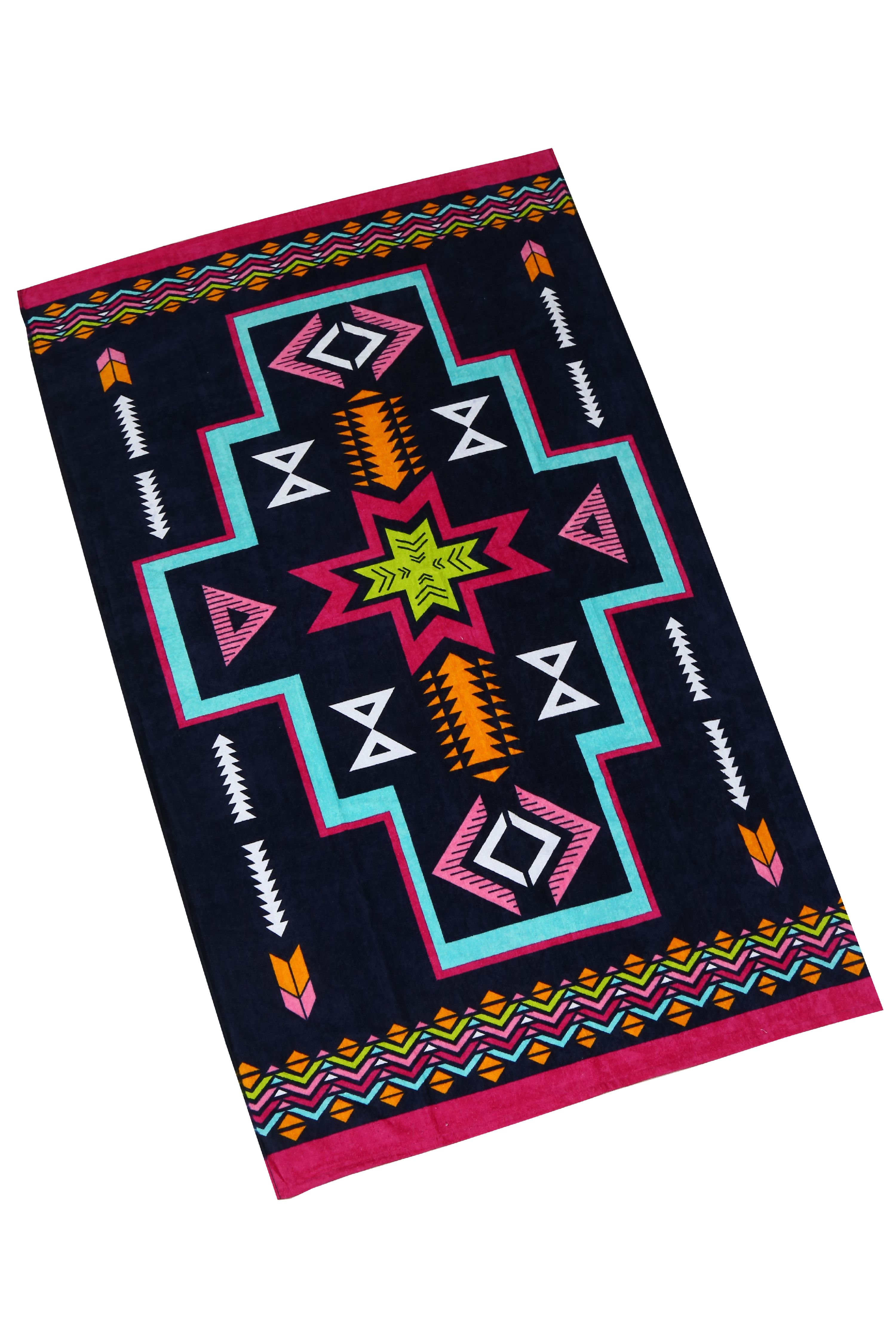 60" Round Beach Blanket Pool Towel 100% Cotton Flamingo Pineapple Aztec Swim NEW 60" Round Beach Blanket Pool Towel 100% Cotton Flamingo Pineapple Aztec Swim NEW